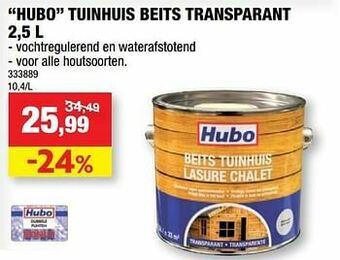 Hubo Hubo tuinhuis beits transparant aanbieding