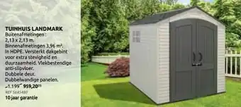Brico Tuinhuis landmark aanbieding