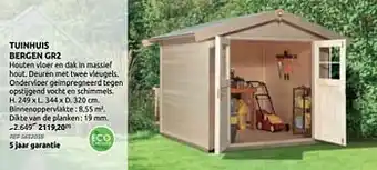 Brico Tuinhuis bergen gr2 aanbieding
