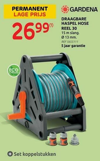 Brico Draagbare haspel hose reel 30 aanbieding