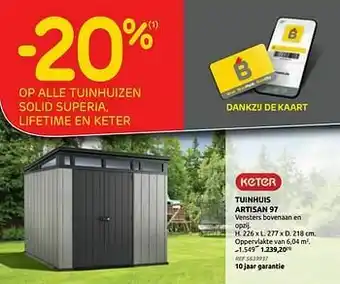 Tuinhuis artisan 97