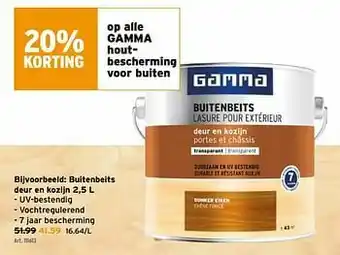 GAMMA Buitenbeits deur en kozijn aanbieding