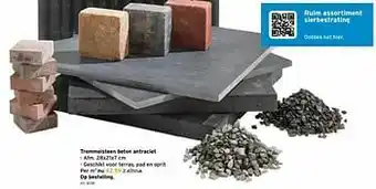 GAMMA Trommelsteen beton antraciet aanbieding