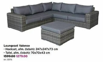 GAMMA Loungeset valence aanbieding