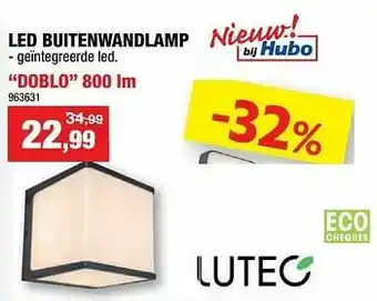 Led buitenwandlamp doblo