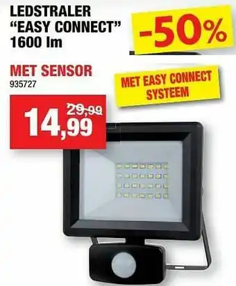 Hubo Ledstraler easy connect met sensor aanbieding