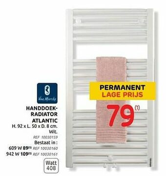 Brico Handdoekradiator atlantic aanbieding