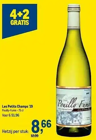 Makro Les petits champs `19 pouilly-fumé aanbieding