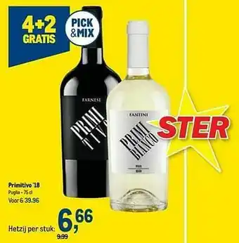 Makro Primitivo `18 puglia aanbieding