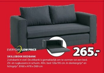 Jysk Skillebekk bedbank aanbieding