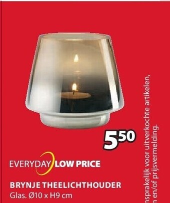 Jysk Brynje theelichthouder aanbieding