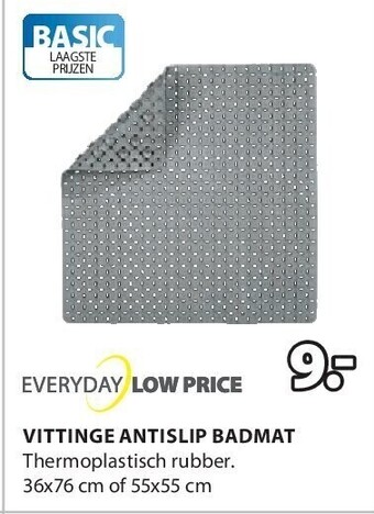 Jysk Vittinge antislip badmat aanbieding