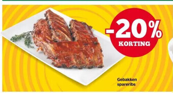 Spar Gebakken spareribs aanbieding