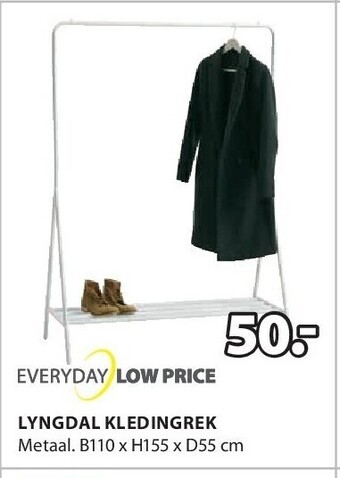 Jysk Lyngdal kledingrek aanbieding