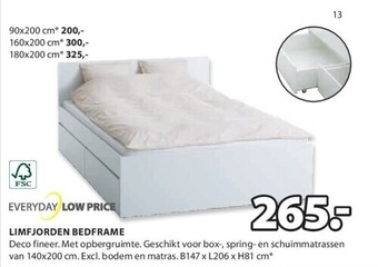 Jysk Limfjorden bedframe aanbieding