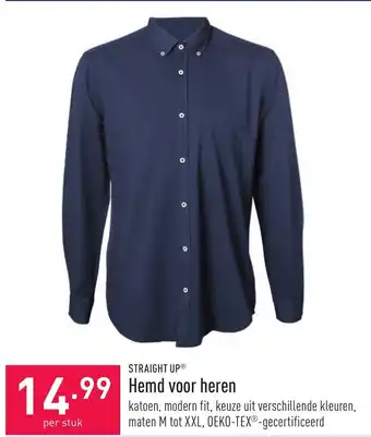ALDI Straight Up Hemd voor heren aanbieding