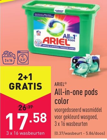 ALDI Ariel All-in-one pods color aanbieding