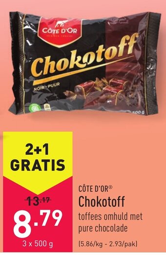 ALDI Côte D'or Chokotoff aanbieding