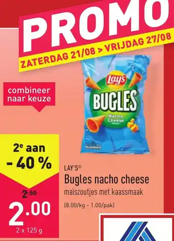 ALDI Lay's Bugles nacho cheese aanbieding