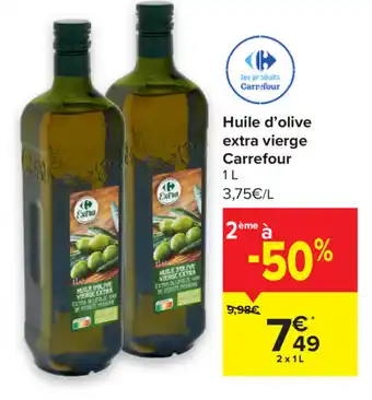 Huile d'olive extra vierge Carrefour 1L