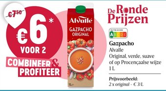 Delhaize Gazpacho Alvalle aanbieding