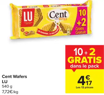 Carrefour Cent Wafers 540g aanbieding