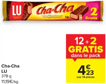 Carrefour Cha-Cha LU 378g aanbieding