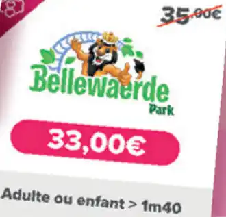 Carrefour Bellewaerde Park aanbieding