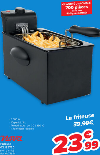 Carrefour Nova Friteuse 02.185720 aanbieding