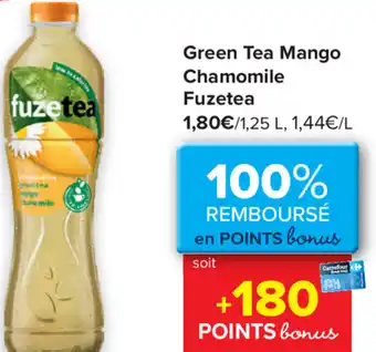 Carrefour Green Tea Mango Chamomile Fuzetea aanbieding