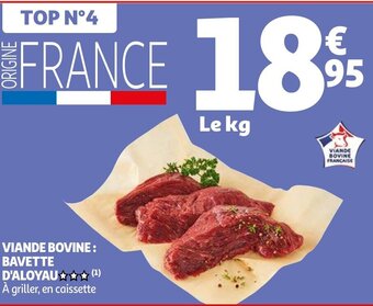 Auchan VIANDE BOVINE: BAVETTE D'ALOYAU aanbieding