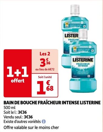 LISTERINE BAIN DE BOUCHE FRAÎCHEUR INTENSE 500ml