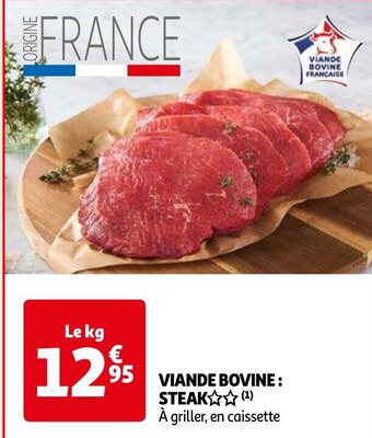 Auchan VIANDE BOVINE: STEAK aanbieding
