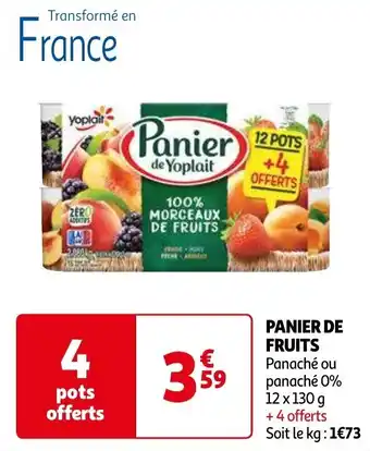 Auchan PANIER DE FRUITS Panaché ou panaché 0% aanbieding