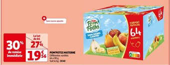 Auchan POM'POTES MATERNE 64 x 90g aanbieding