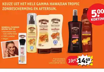 Kruidvat HAWAIIAN Tropic Sarin Protection Lotion SPF30 180 ml aanbieding