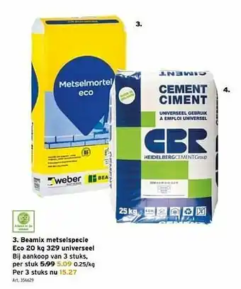 GAMMA Beamix metselspecie eco 329 universeel aanbieding