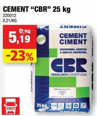 Hubo Cement cbr aanbieding