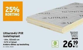 GAMMA Utherm4u pir isolatieplaat aanbieding