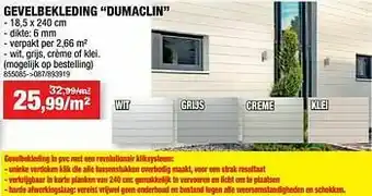 Evelbekleding dumaclin