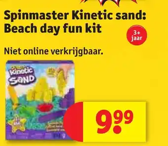 Kruidvat Spinmaster Kinetic sand: Beach day fun kit aanbieding
