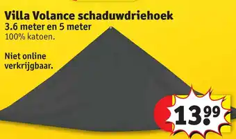 Kruidvat Villa Volance schaduwdriehoek 100% katoen aanbieding