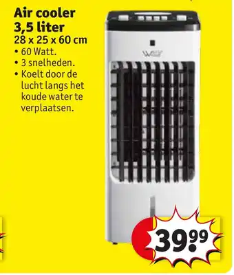 Kruidvat Air cooler 3,5 liter 28 x 25 x 60cm aanbieding