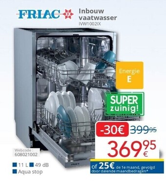 Eldi Inbouw vaatwasser ivw1002ix aanbieding