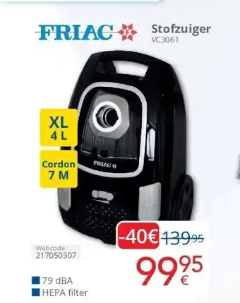 Eldi Stofzuiger vc3061 aanbieding