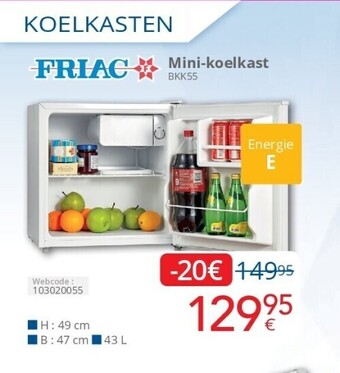 Eldi Mini-koelkast aanbieding