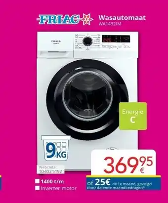Eldi Wasautomaat wa1492im aanbieding