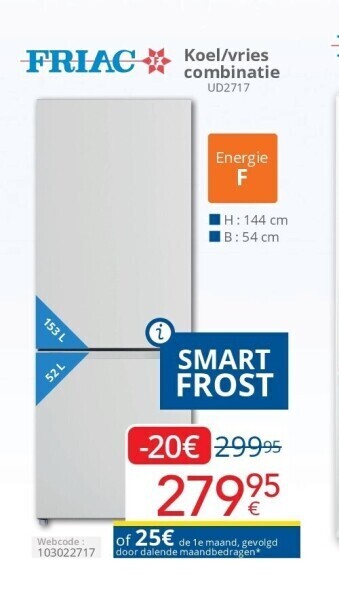Eldi Koel/vries combinatie ud2717 aanbieding