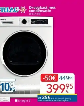 Eldi Droogkast met condensatie dkc0100e aanbieding