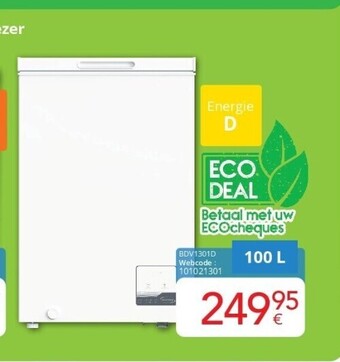 Eldi Diepvriezer 100 l aanbieding